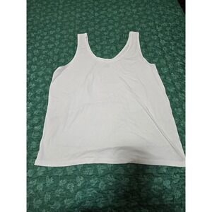 Great Northwest Clothing Company Woman‎ Plus Size 3X White Tank Top Comfy /0298
